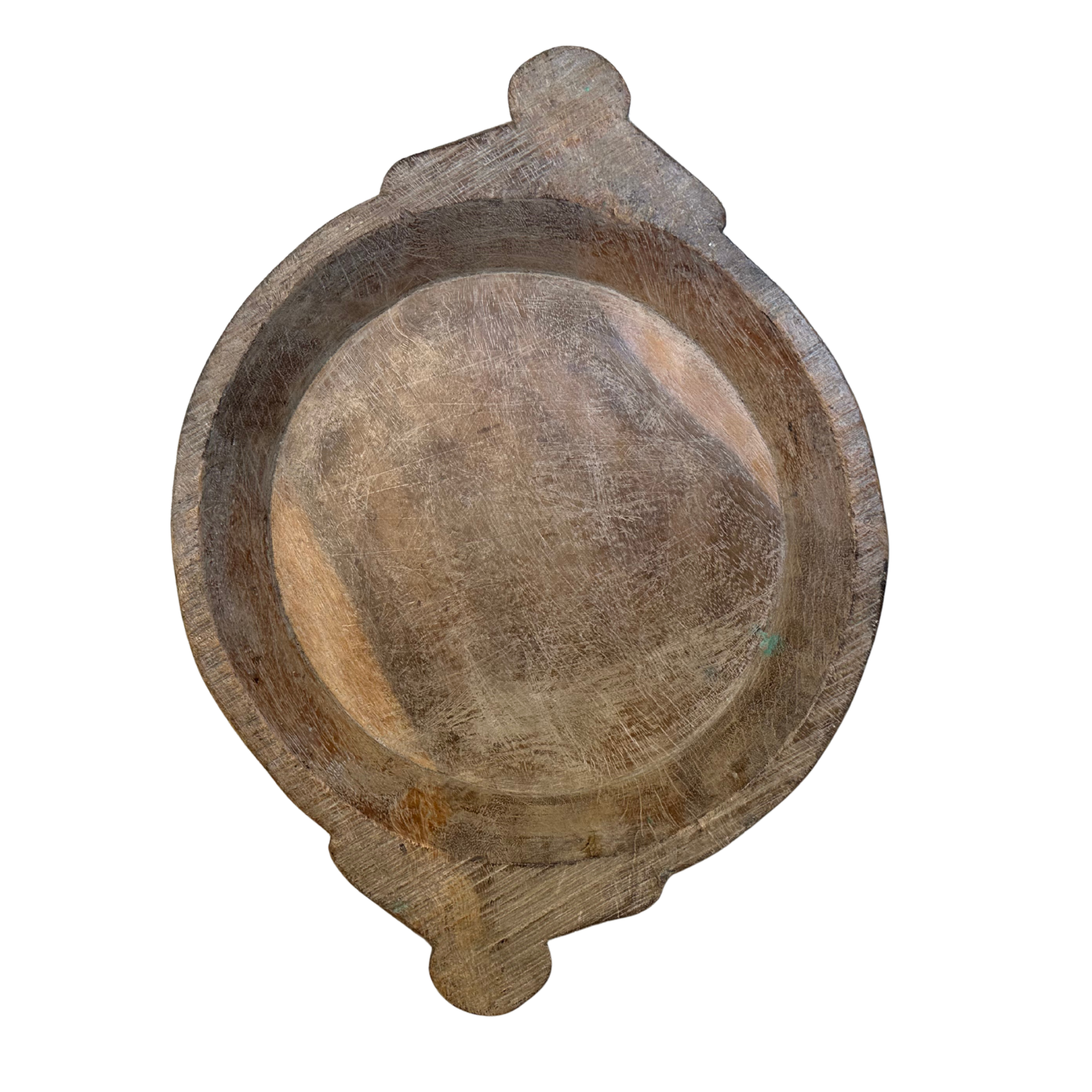 Vintage fad med hank i træ