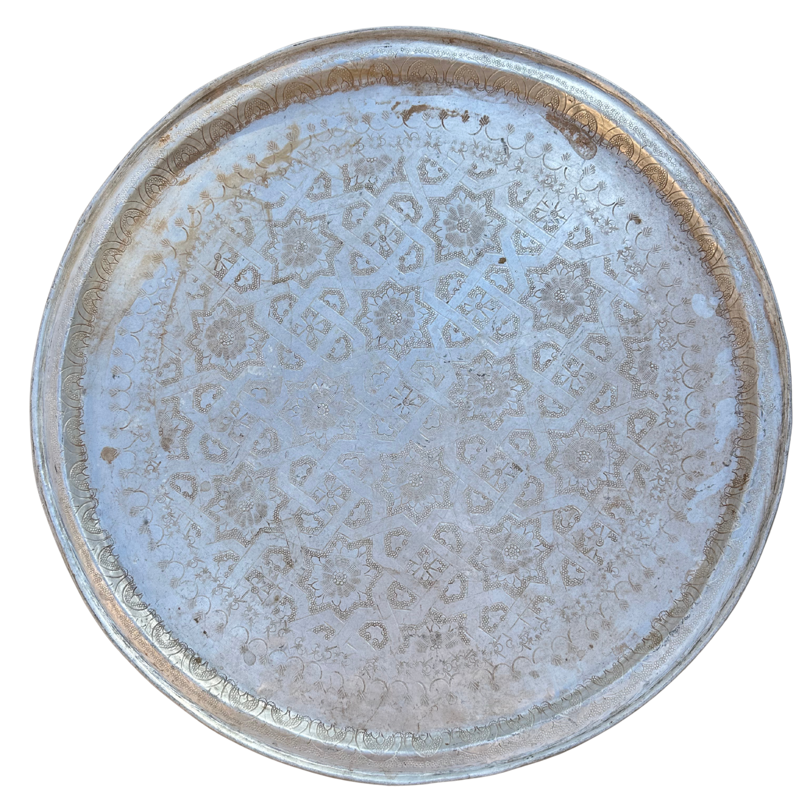 Marokkansk vintagebrett - 67 cm.