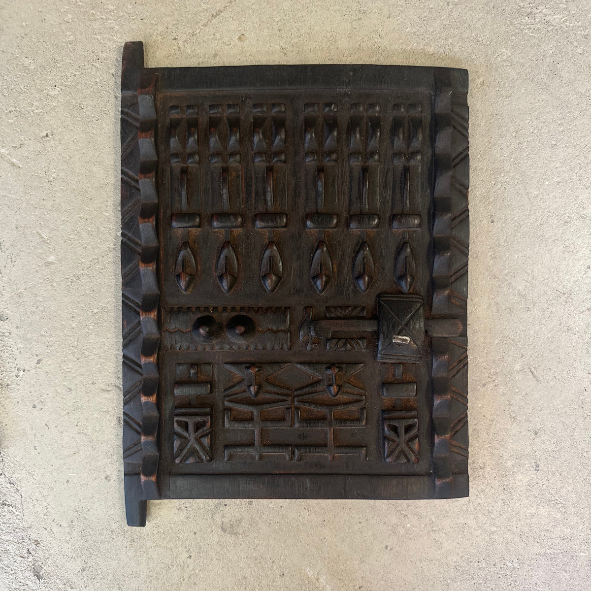 Vintage Mali dør - størrelse ca. 25 x 32 cm.