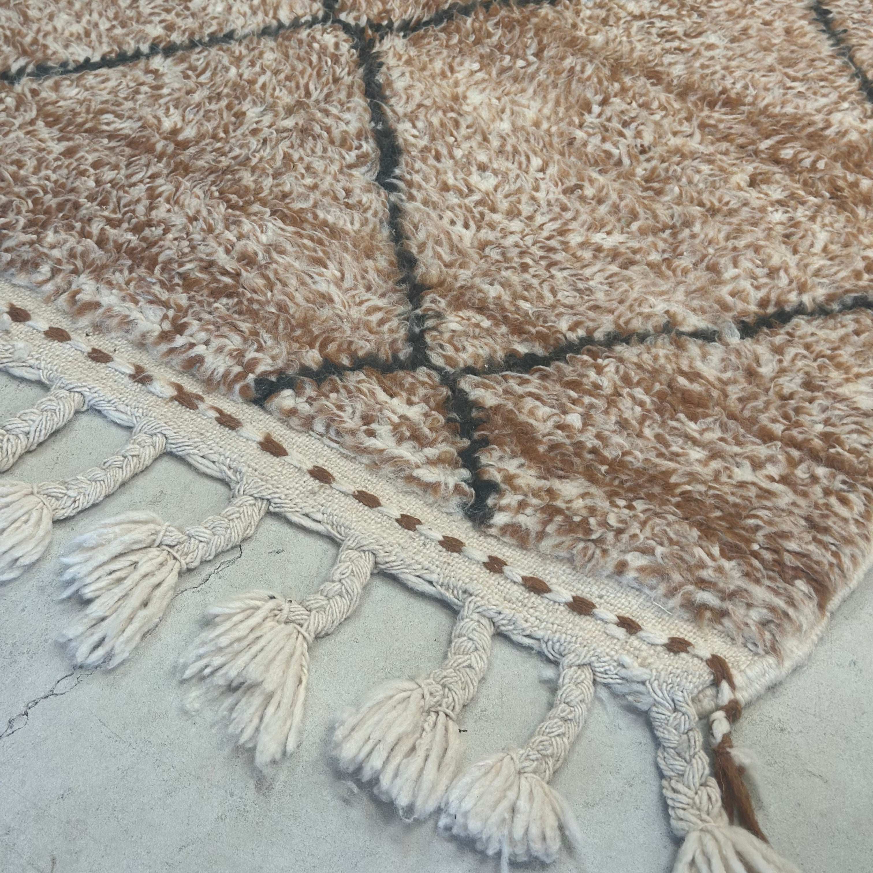 Beni Ourain teppe - 125 x 186 cm.