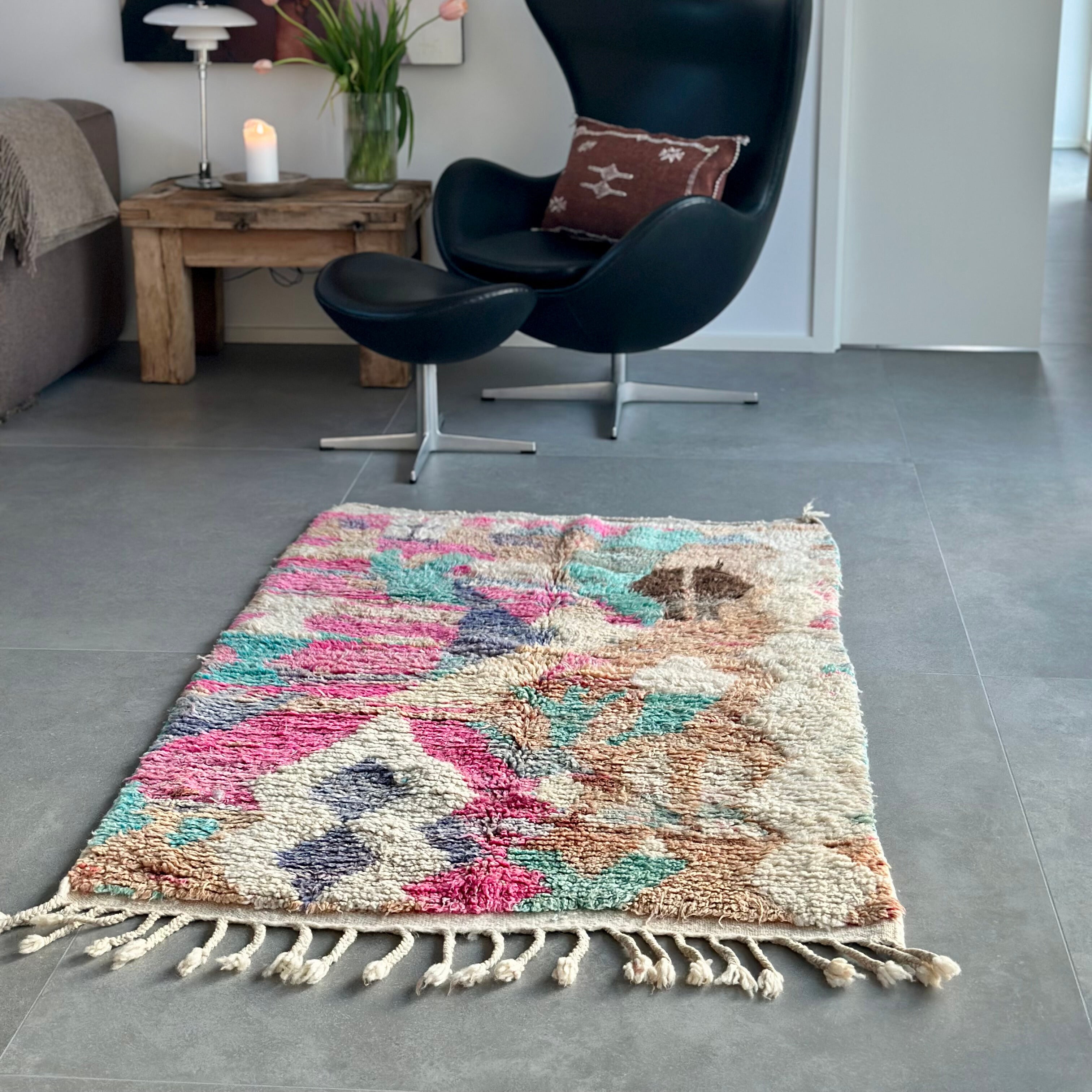 Boujaad tæppe -  størrelse 103 x 157 cm