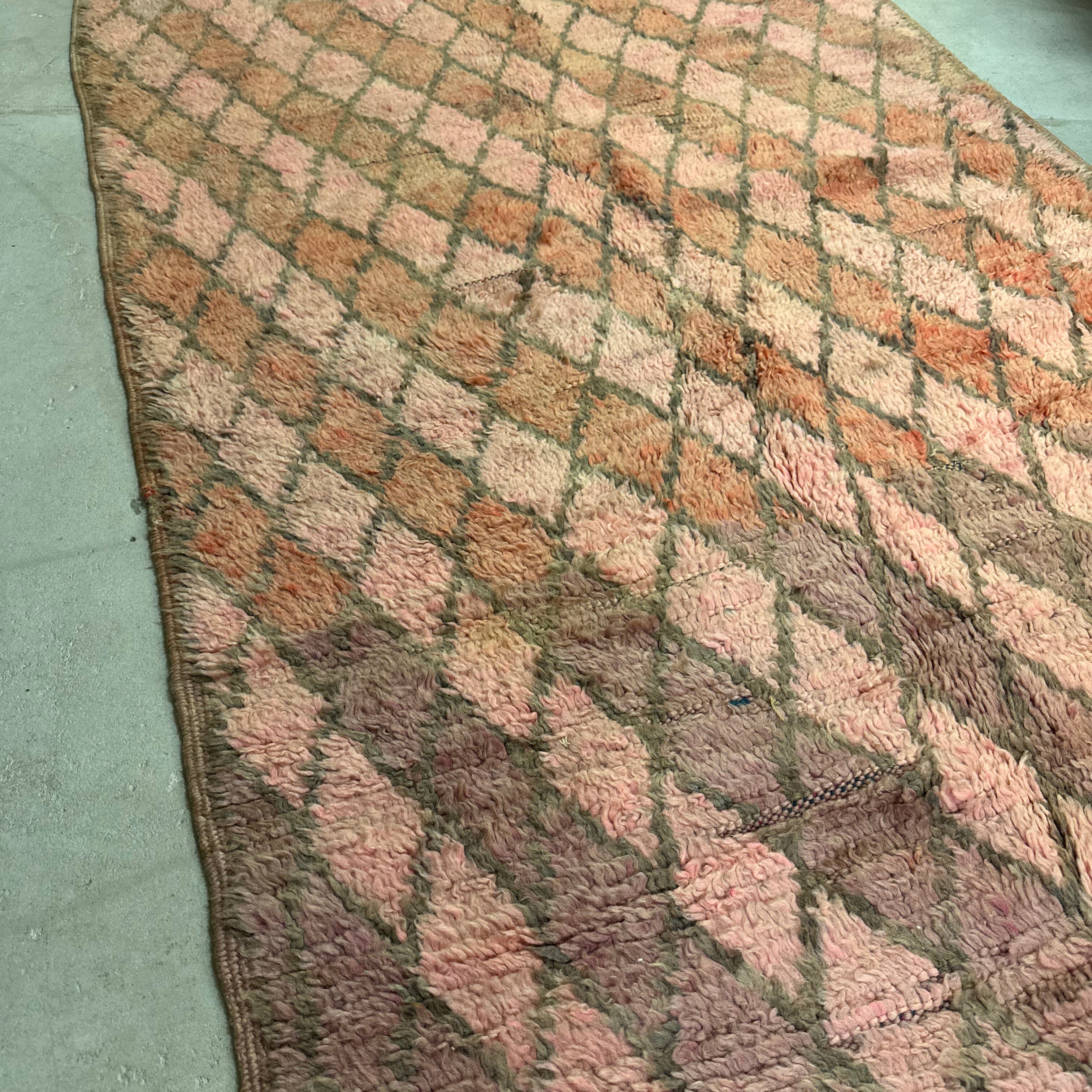 Vintage Boujaad tæppe -  størrelse 118 x 244 cm