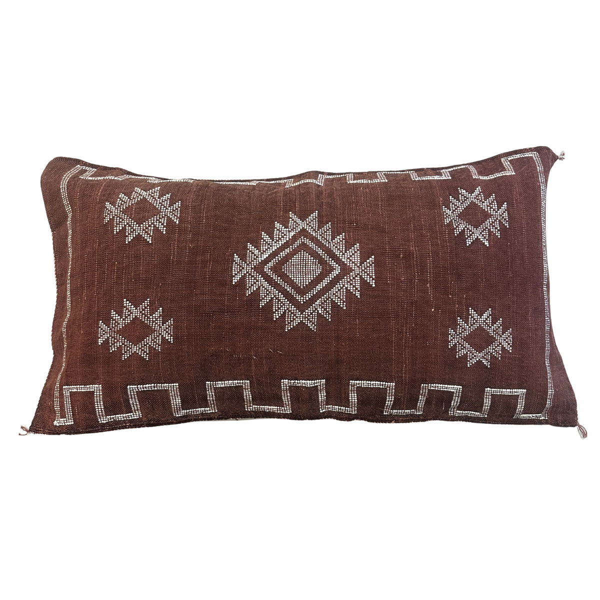 Kaktussilke pudebetræk ca. 50 x 90 cm – burgundy