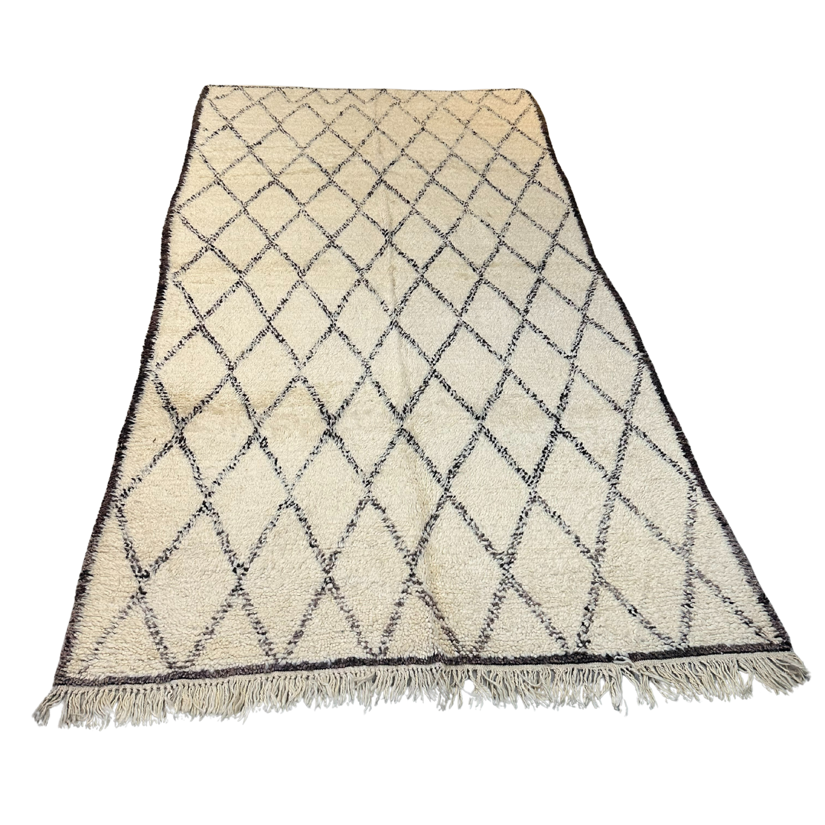 Vintage Mamousha Beni Ourain tæppe - størrelse 175 x 310 cm.