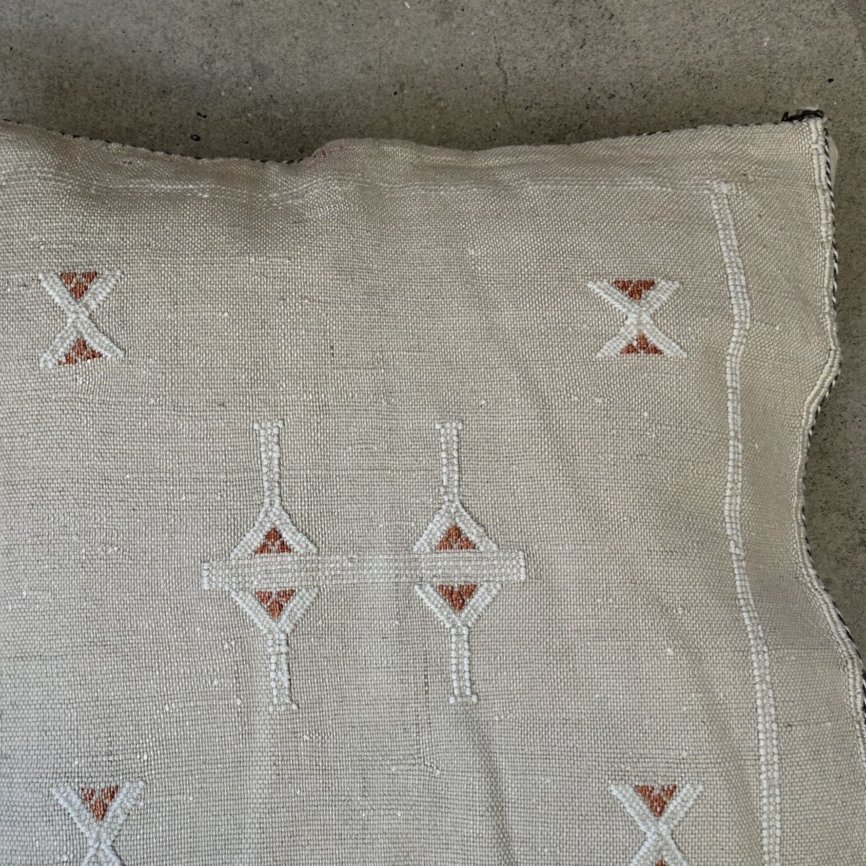 Cushion cover in cactus silk - size 45 x 45 cm.