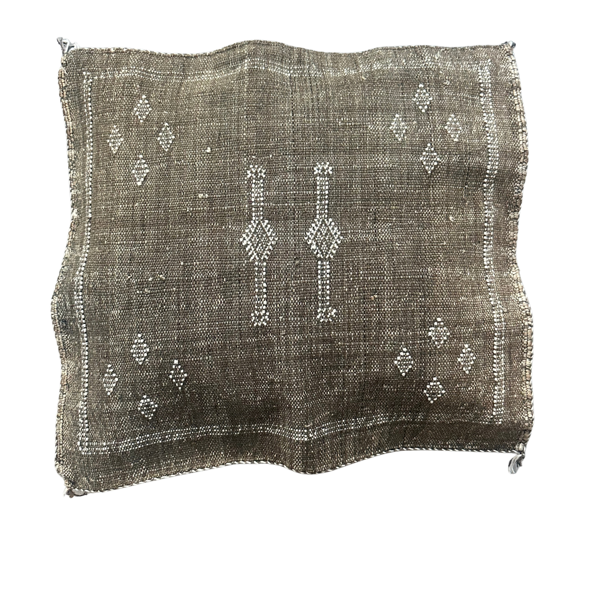 Kaktussilke pudebetræk ca. 45 x 45 cm – brun
