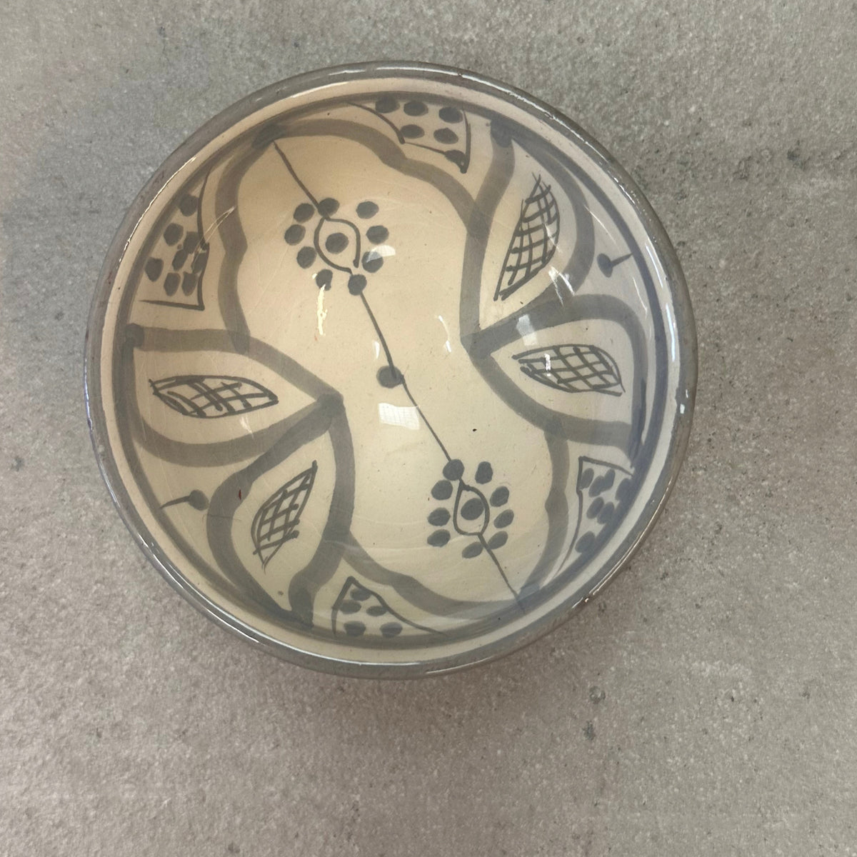 Safi skål - grå - 8 cm. D/ 4 cm. H.