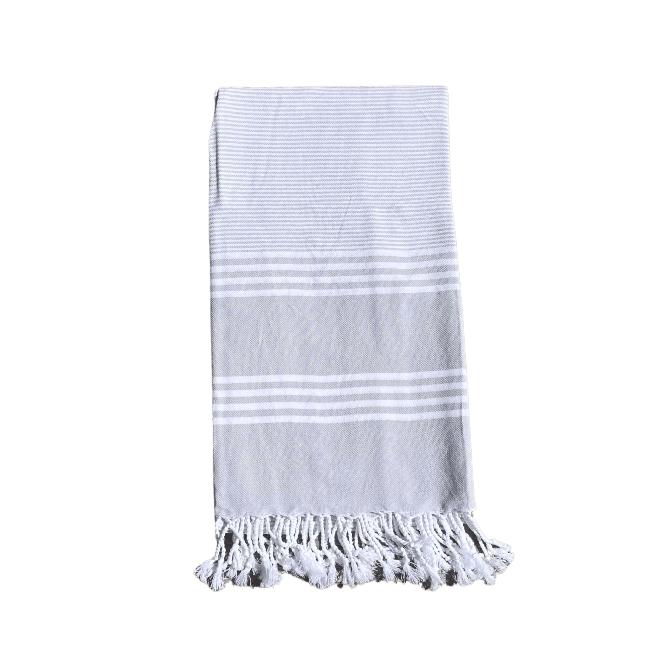 Hamam towel in the color light gray - size 94 x 168 cm.