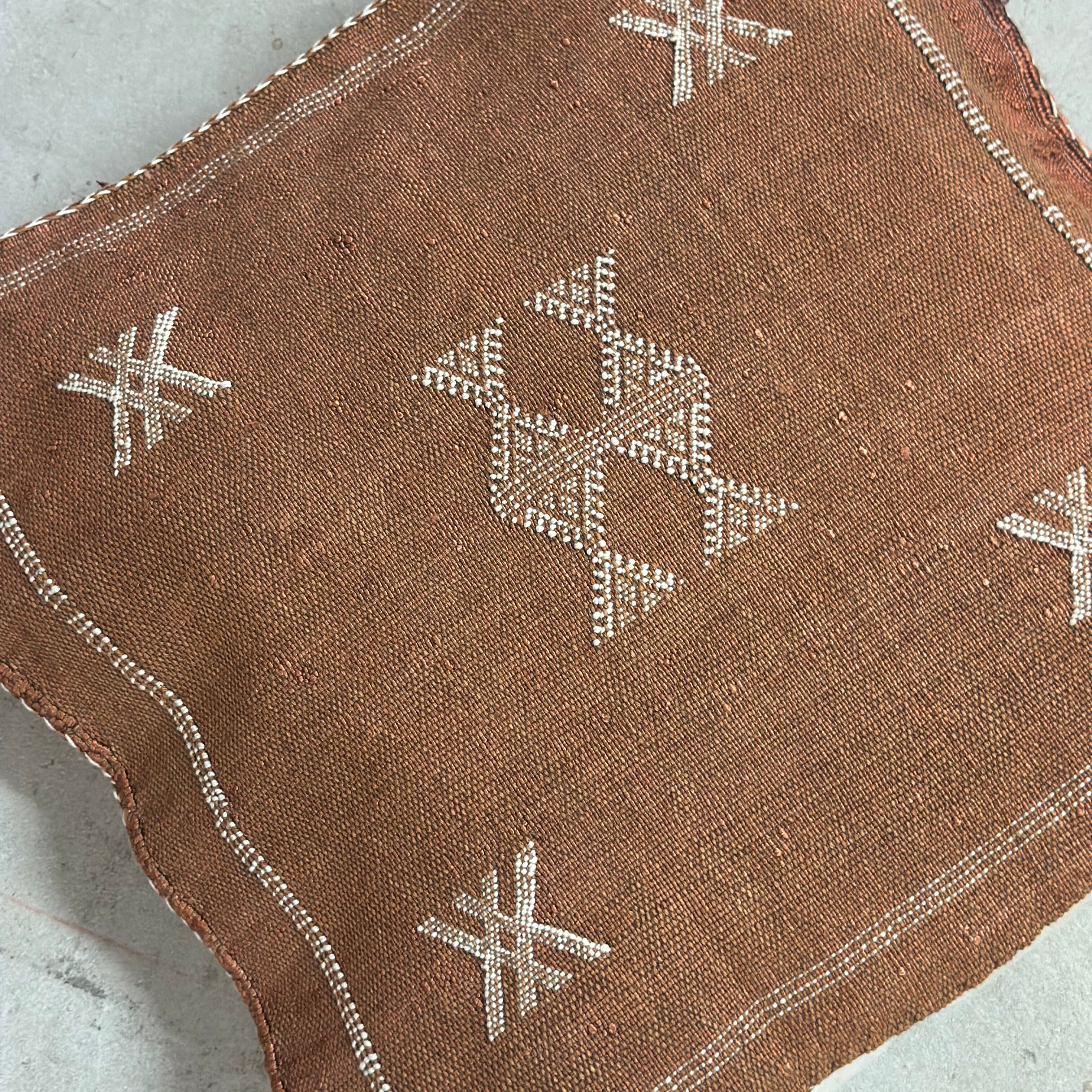 Pudebetræk i kaktussilke - størrelse ca. 45 x 45 cm.