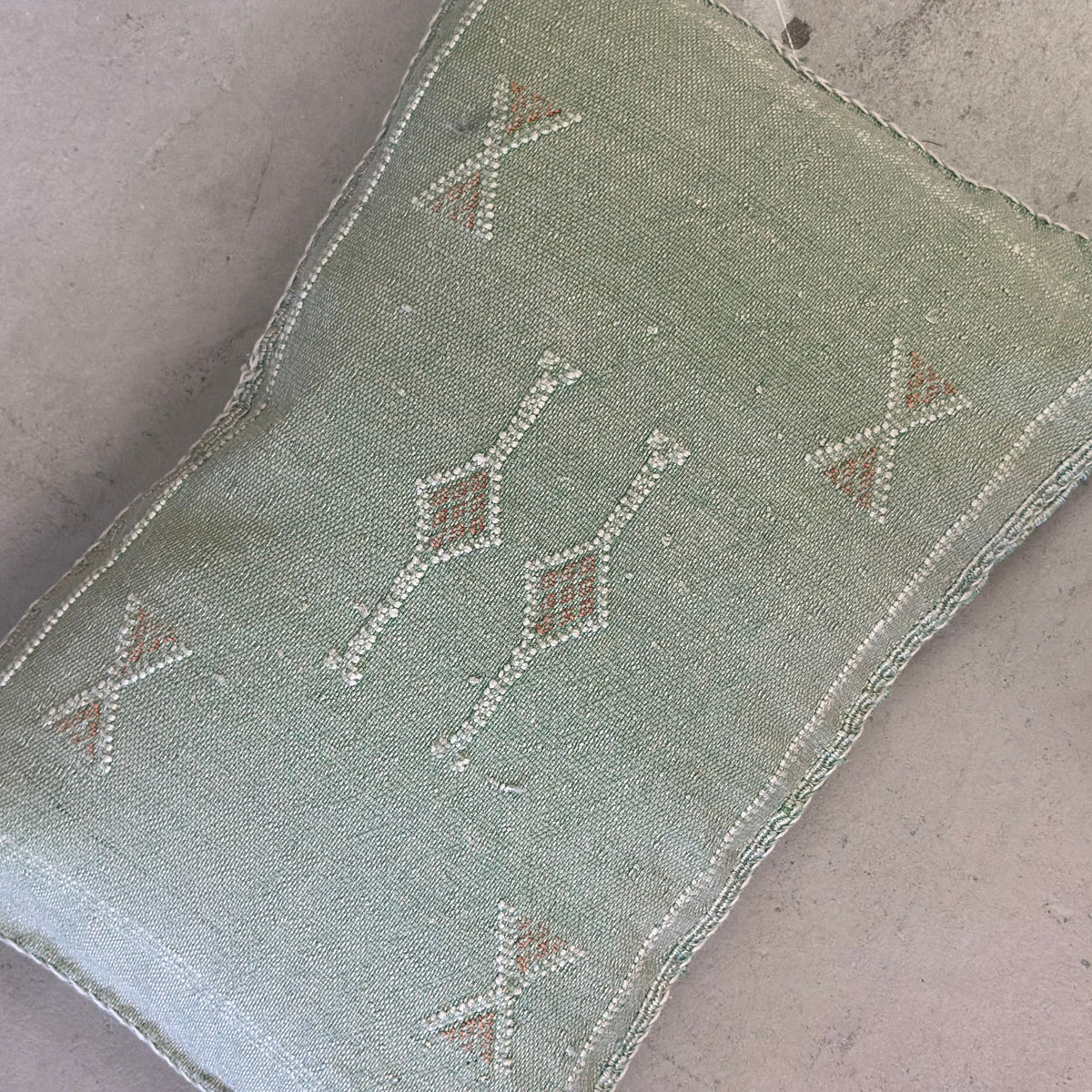 Kaktussilke pudebetræk ca. 36 x 56 cm. - mint