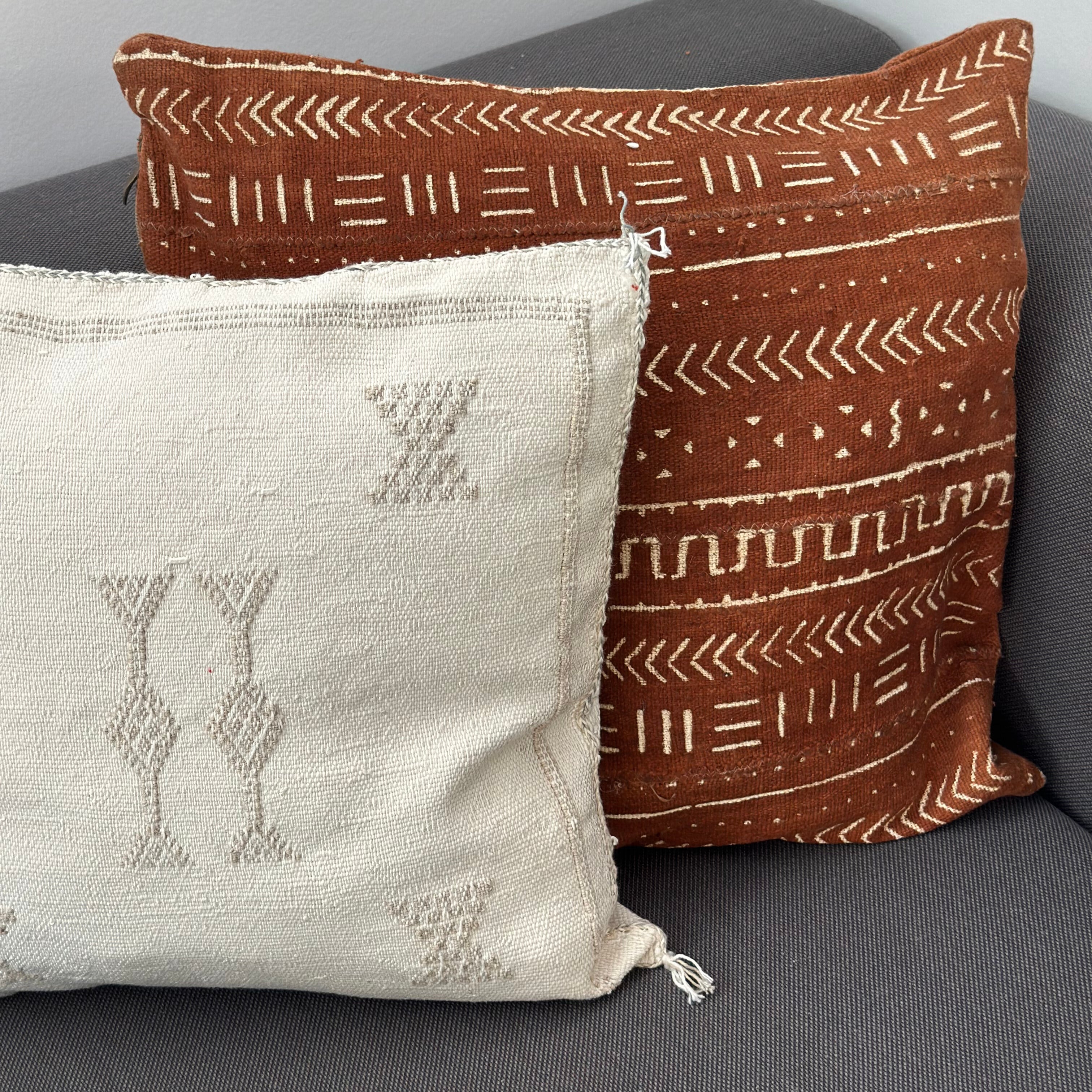 Bomuldspude fra Mali - 45x45 cm.