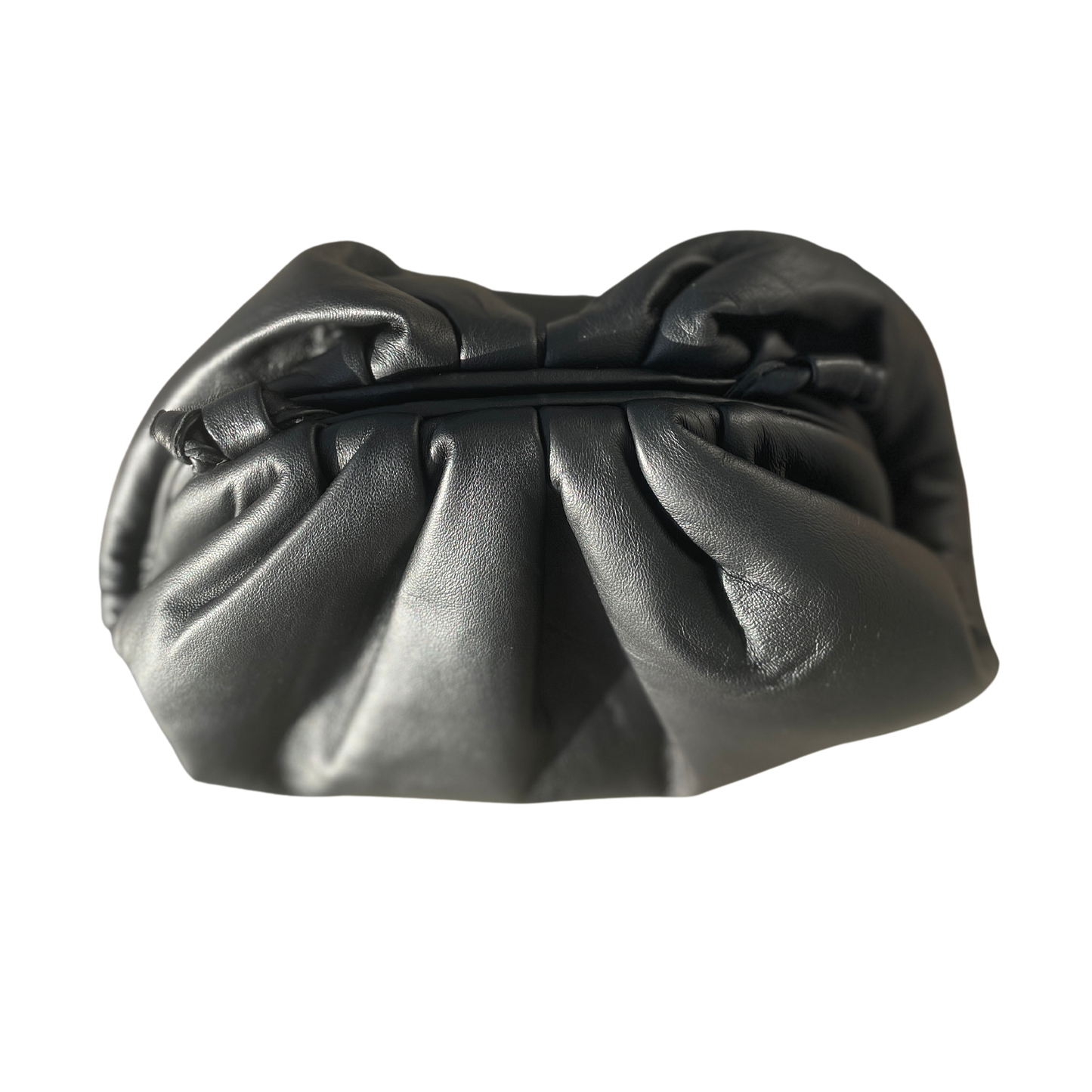 Lædertaske/-clutch - sort