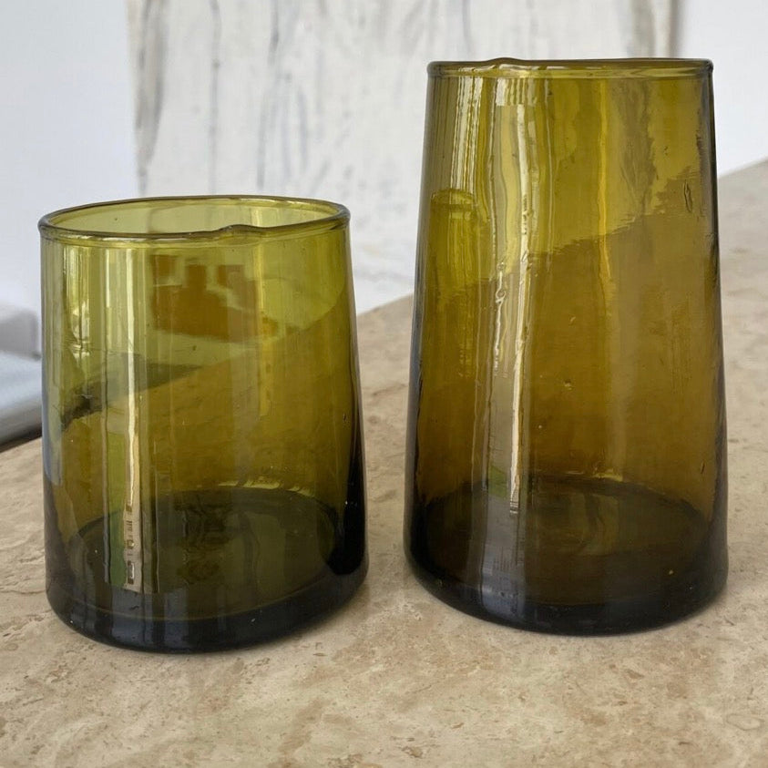 Marokkanske Beldi-glass – Brun (L) | 6 stk.