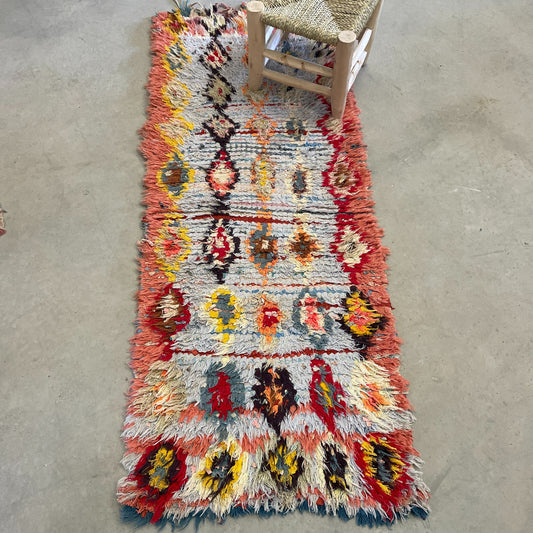 Boucherouite carpet - 145 x 160 cm.