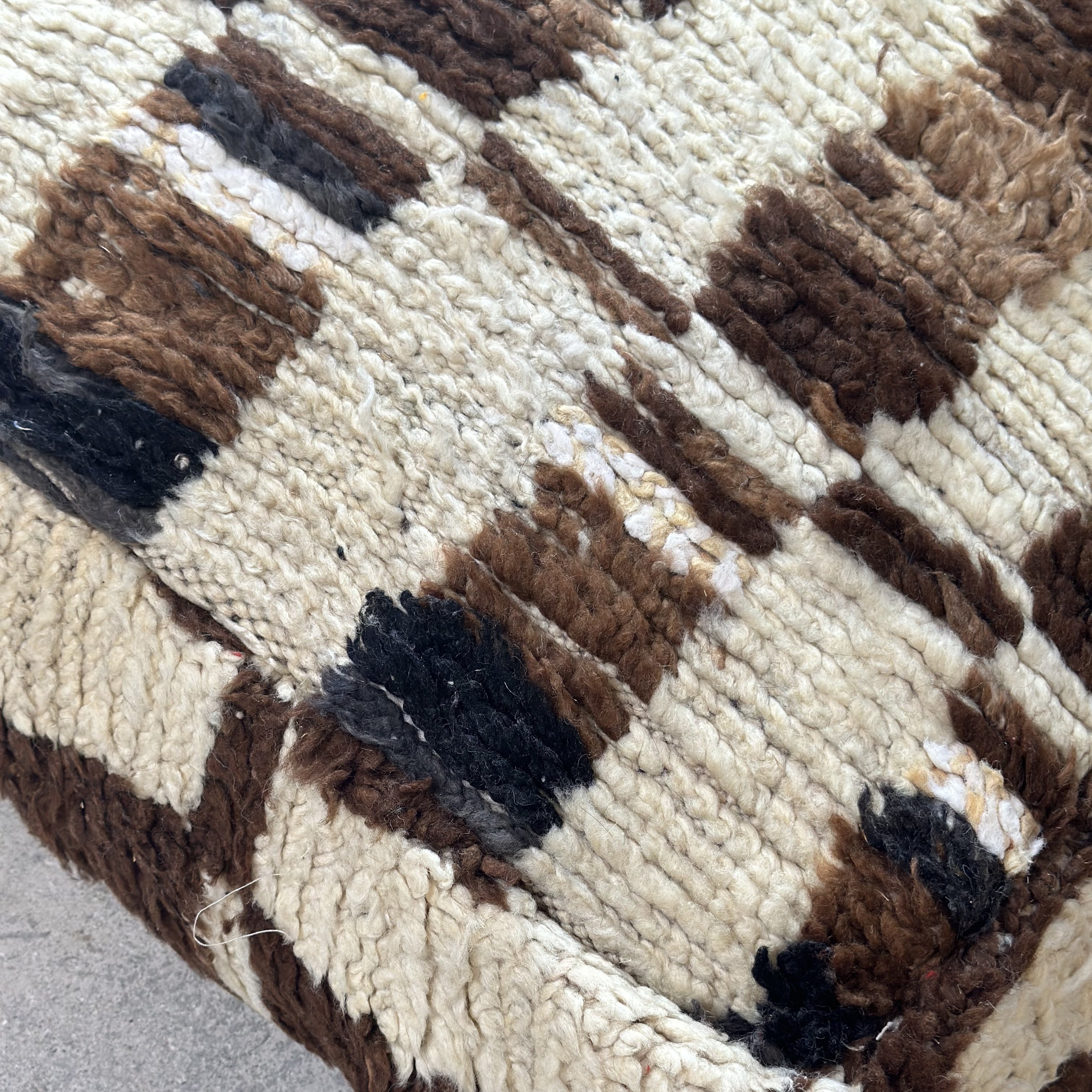 Vintage puff - størrelse 60x60x20 cm.