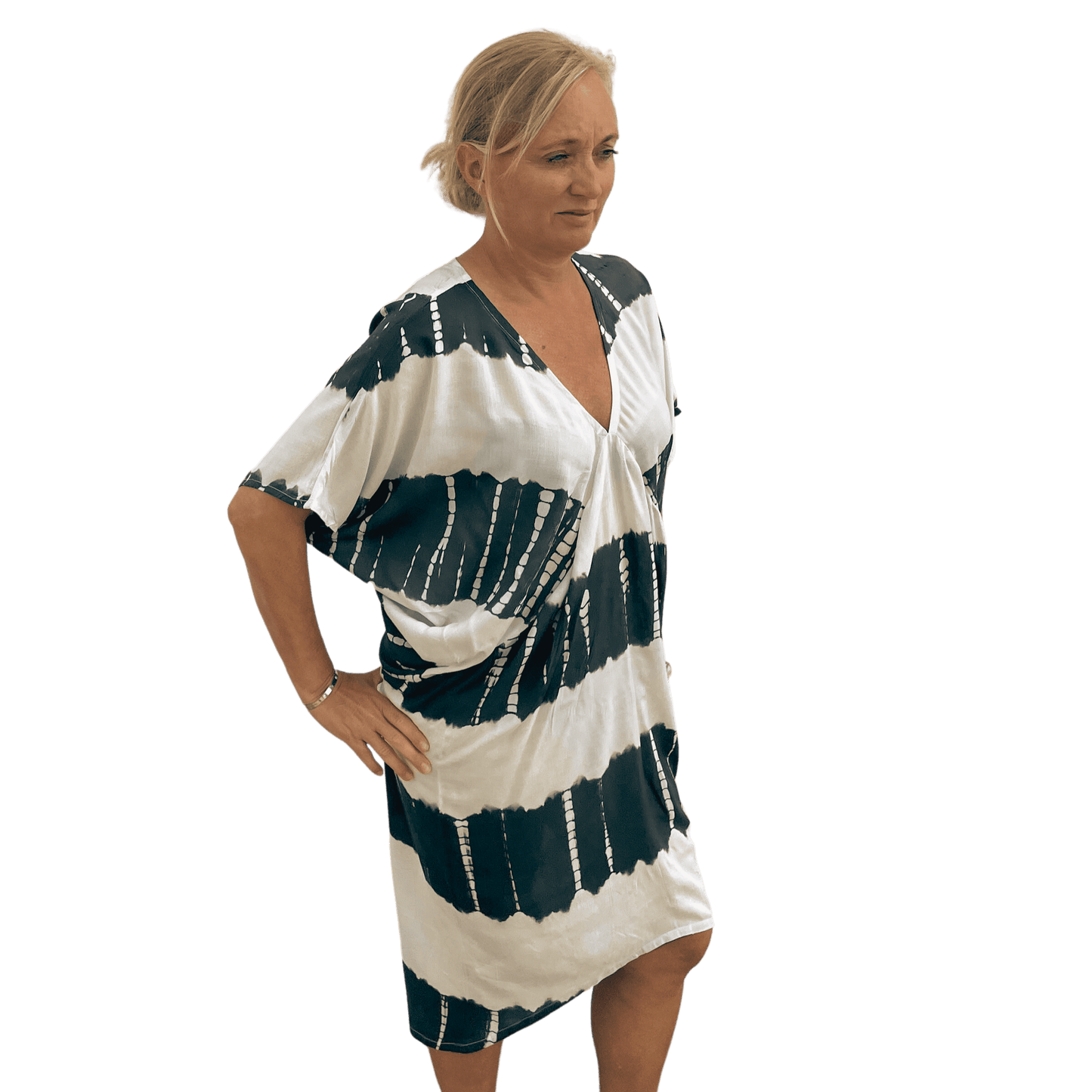 Kaftan/dress in Tie Dye - knee length
