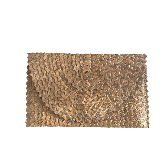 Clutch in palm leaves - natural