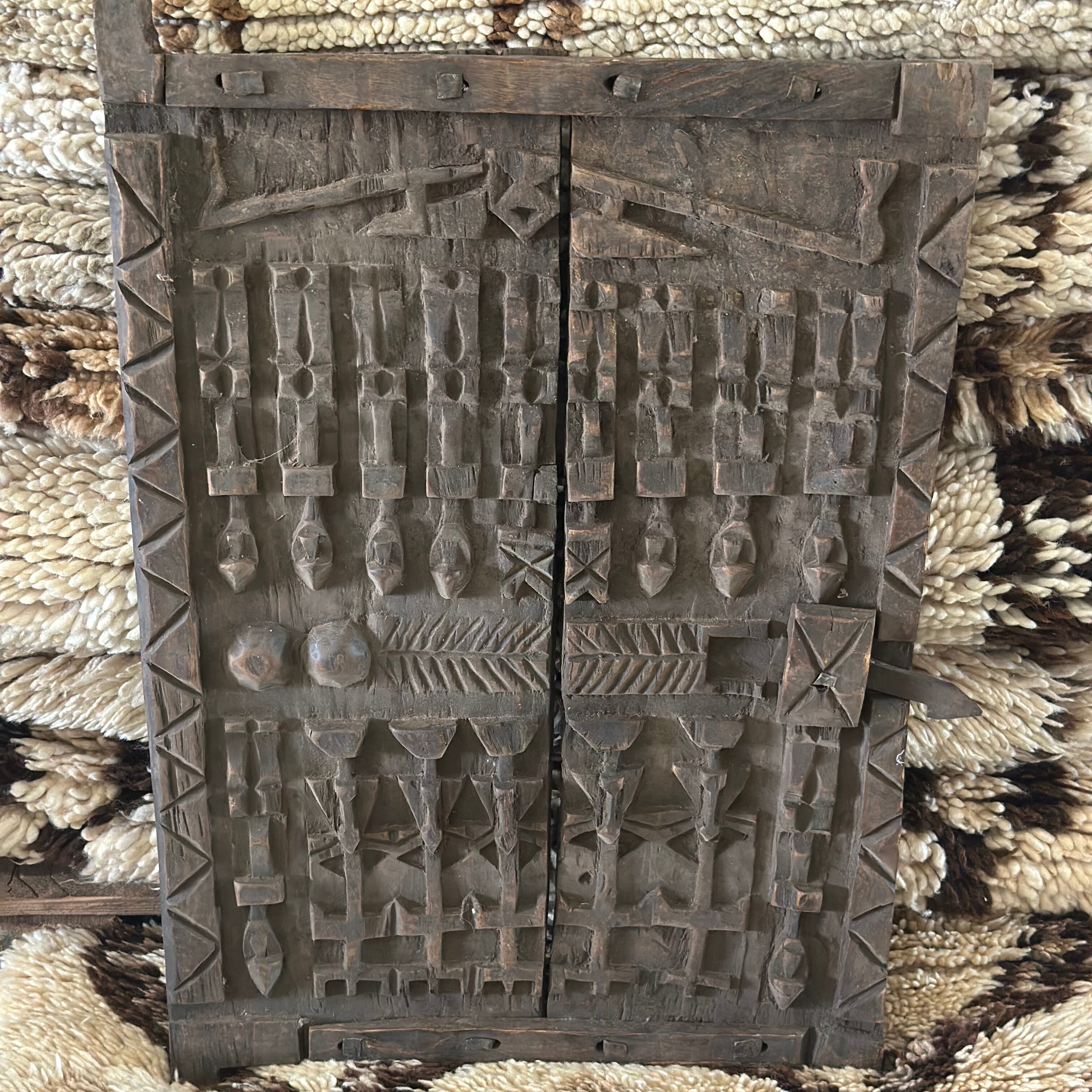 Vintage Mali dør - størrelse 42x59 cm.