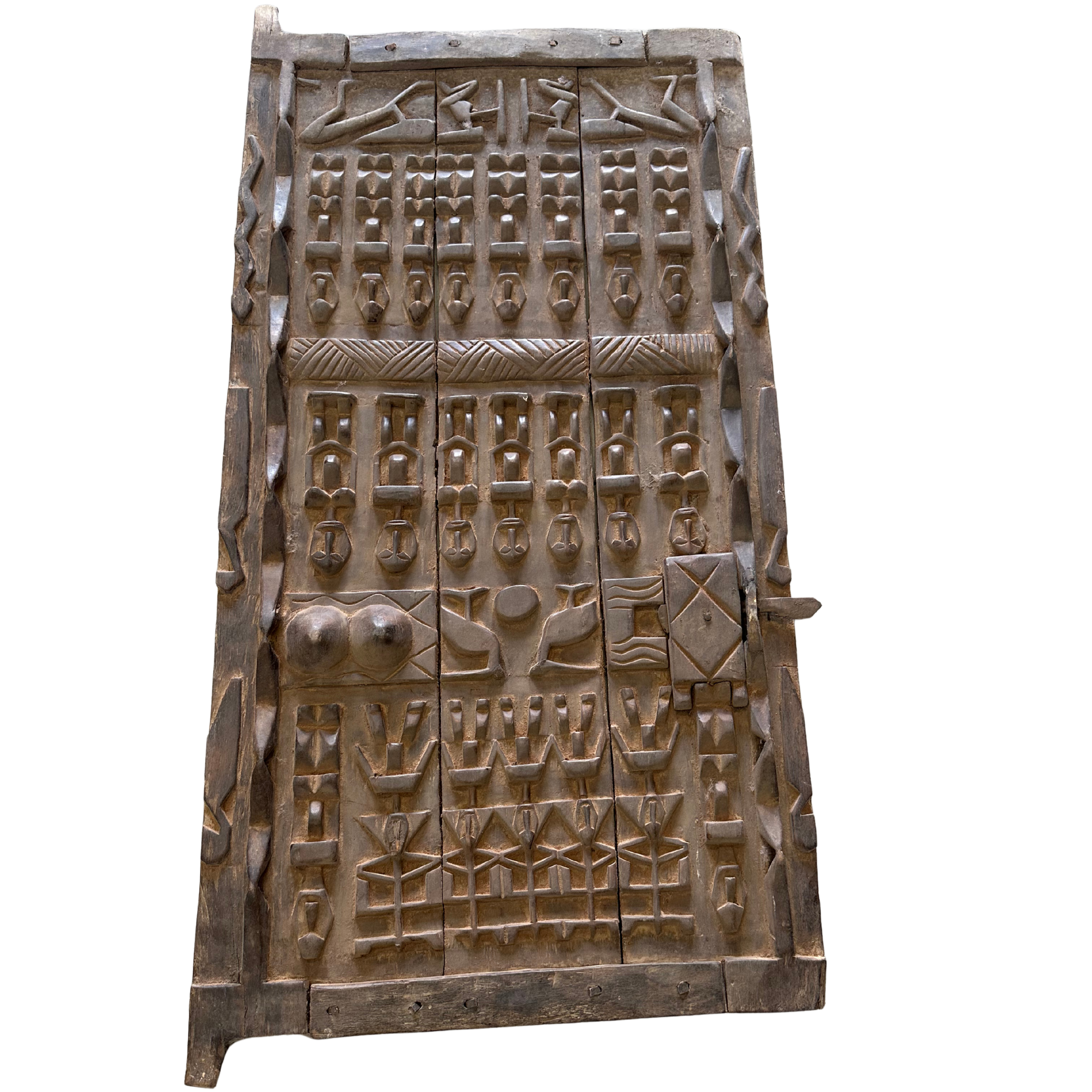 Vintage Mali dør - størrelse 60 x 113cm.