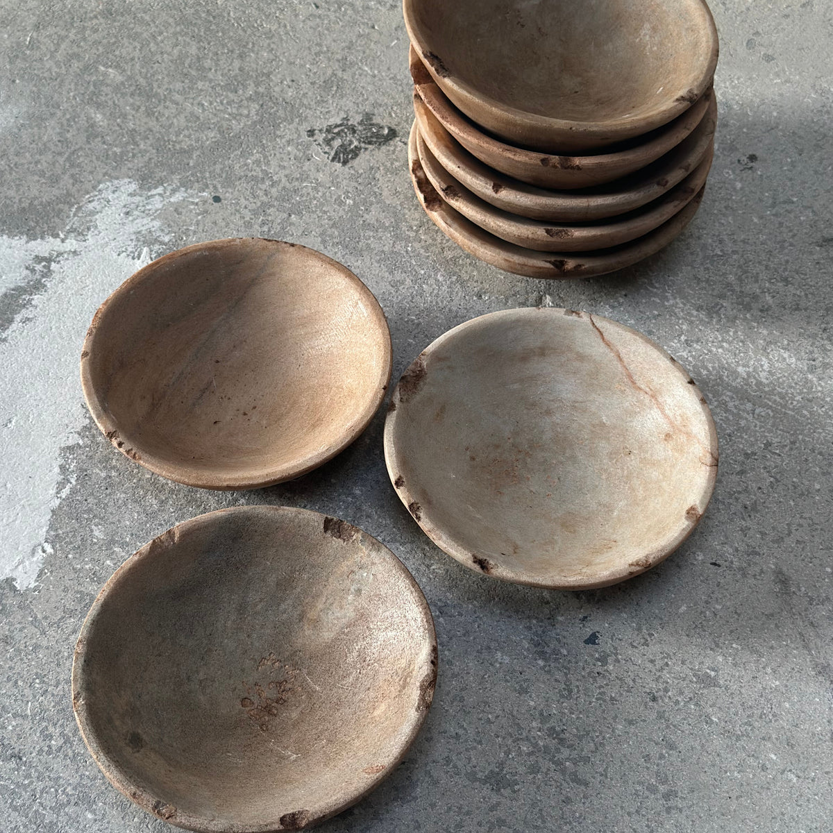 Vintage skål i marmor - fra 200 kr.