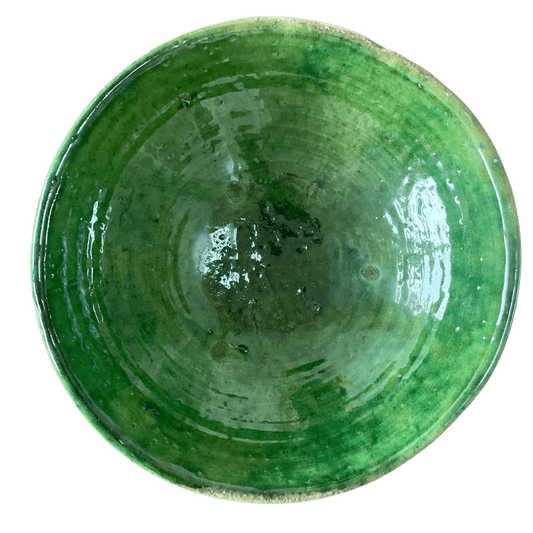 Grøn Tamegroute salatskål - 30 cm. i diameter