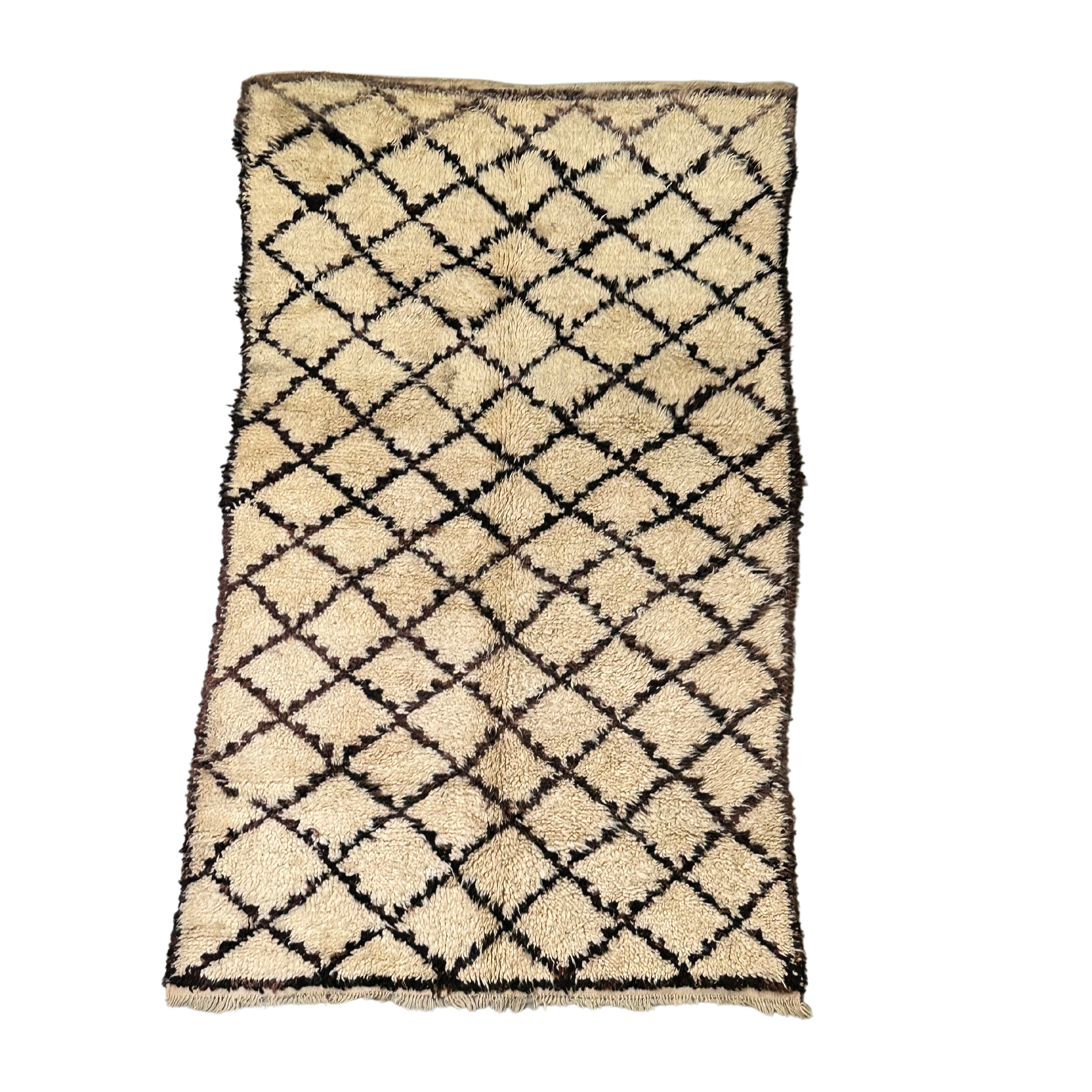 Vintage Mamousha Beni Ourain rug - size 163 x 262 cm.