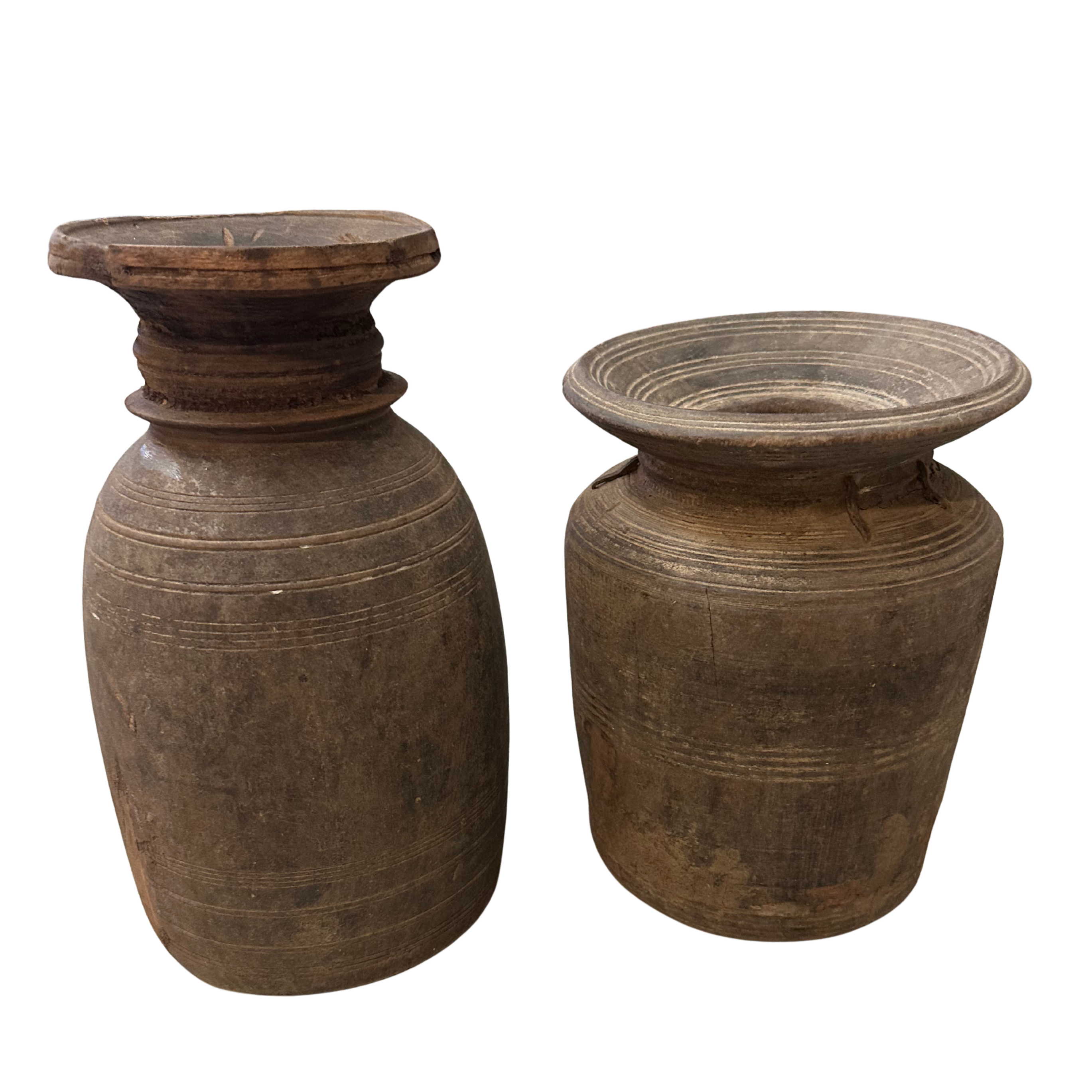 Vintage nepali krukker - størrelse M (ca. 22-25 cm. i højden og 15-20 cm. i diameter)