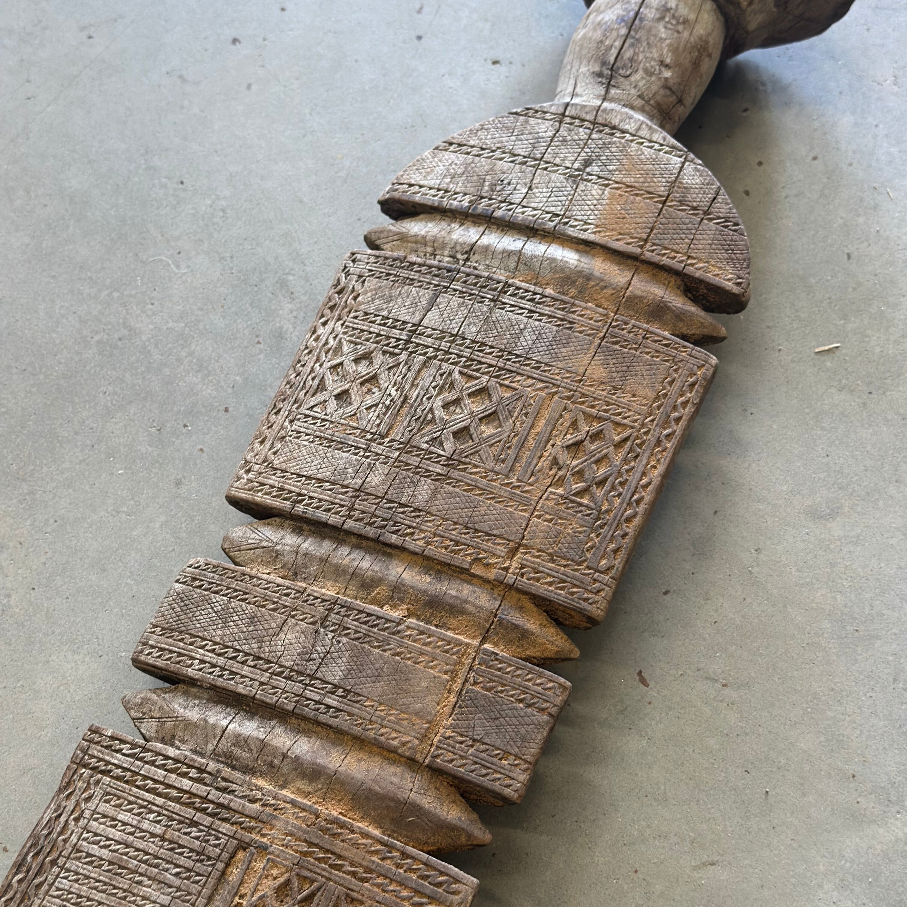 Vintage berber teltpinne - 13x68 cm.