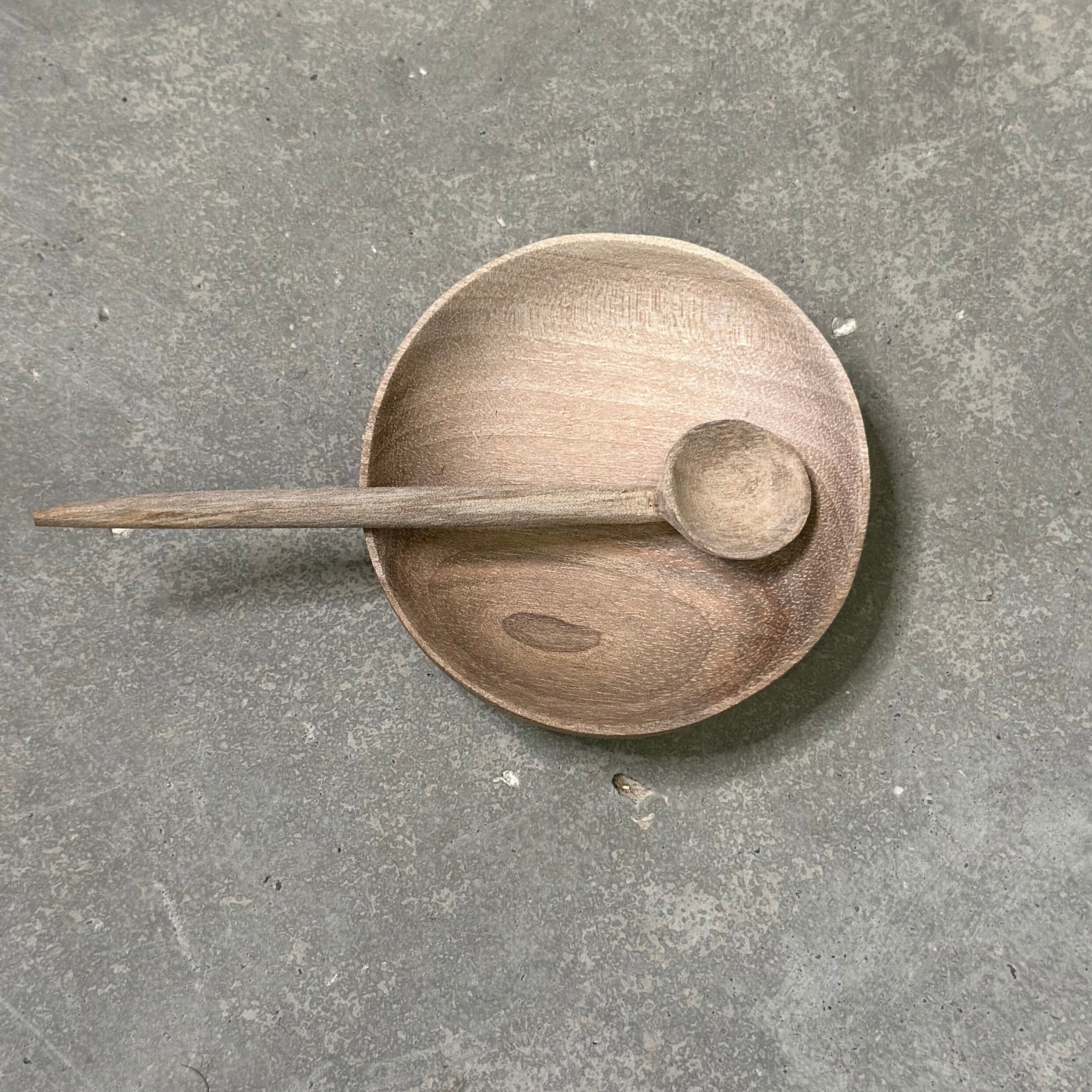 Spoon in walnut wood - 15 cm. long