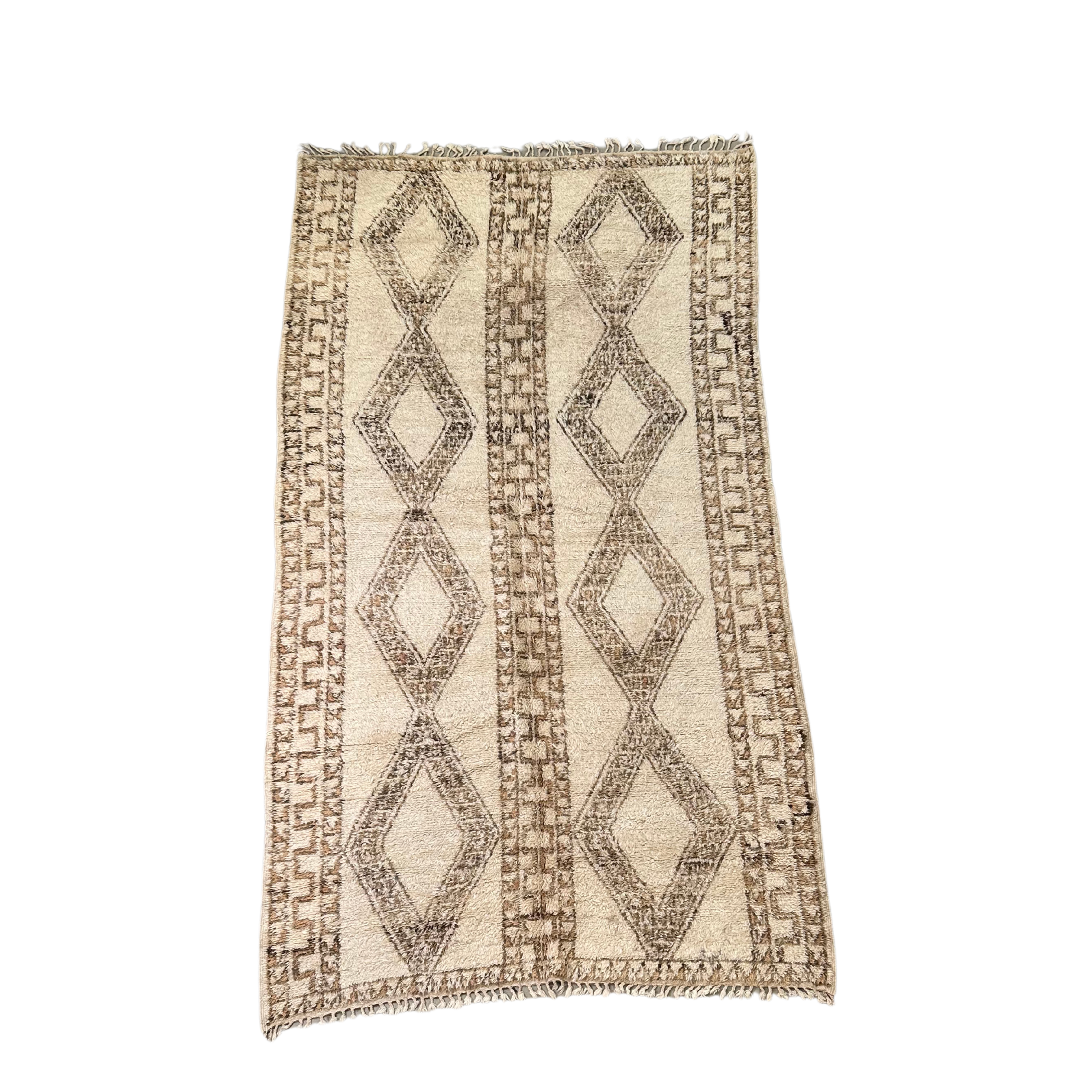 Vintage Mamousha Beni Ourain rug - size 163 x 262 cm.