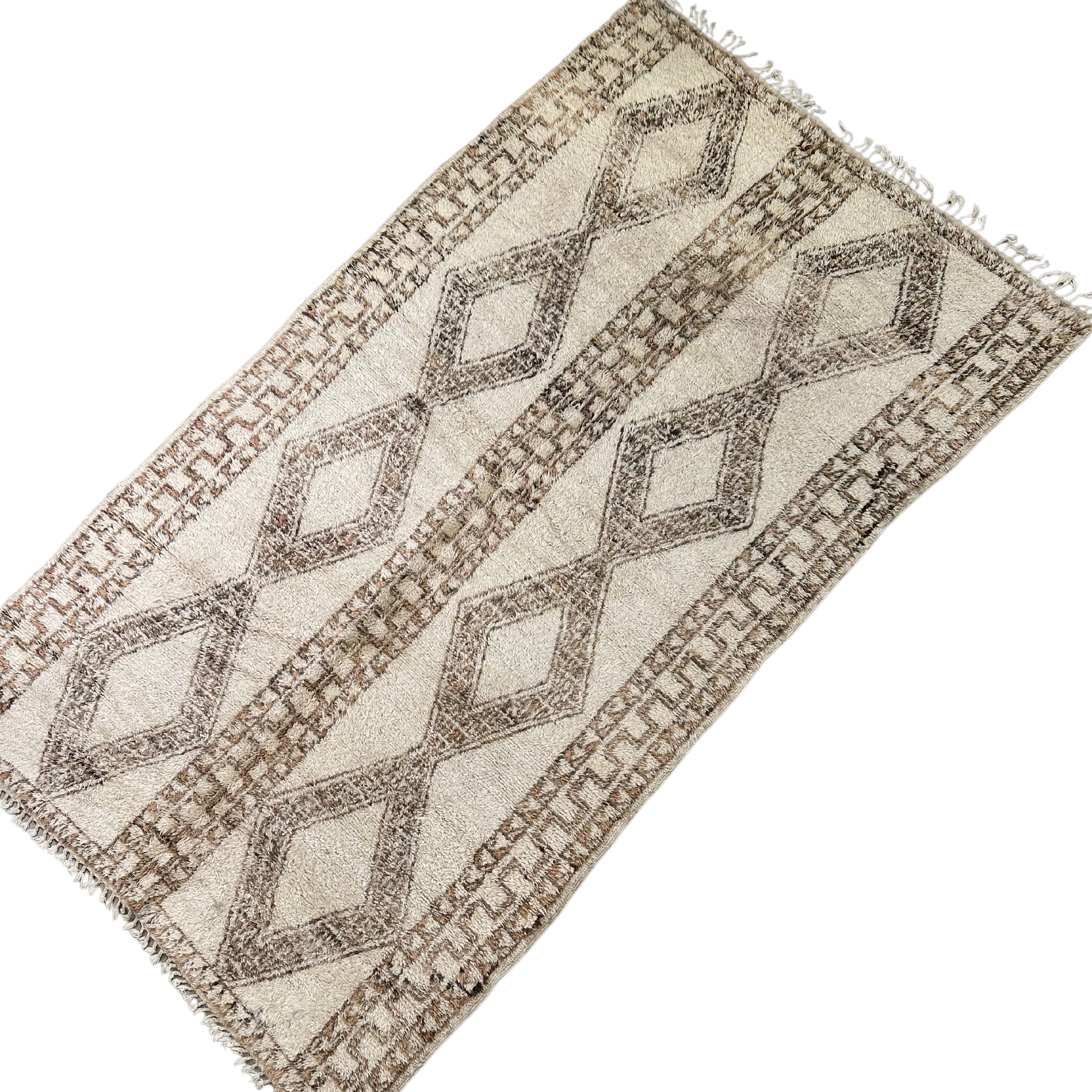 Vintage Mamousha Beni Ourain rug - size 163 x 262 cm.