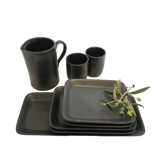 MAT jug in ceramic - black