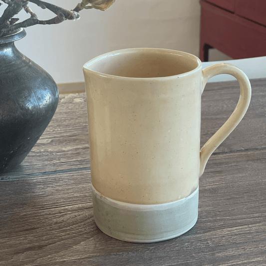 MIXED jug in ceramic - powder/orange (2nd assortment)