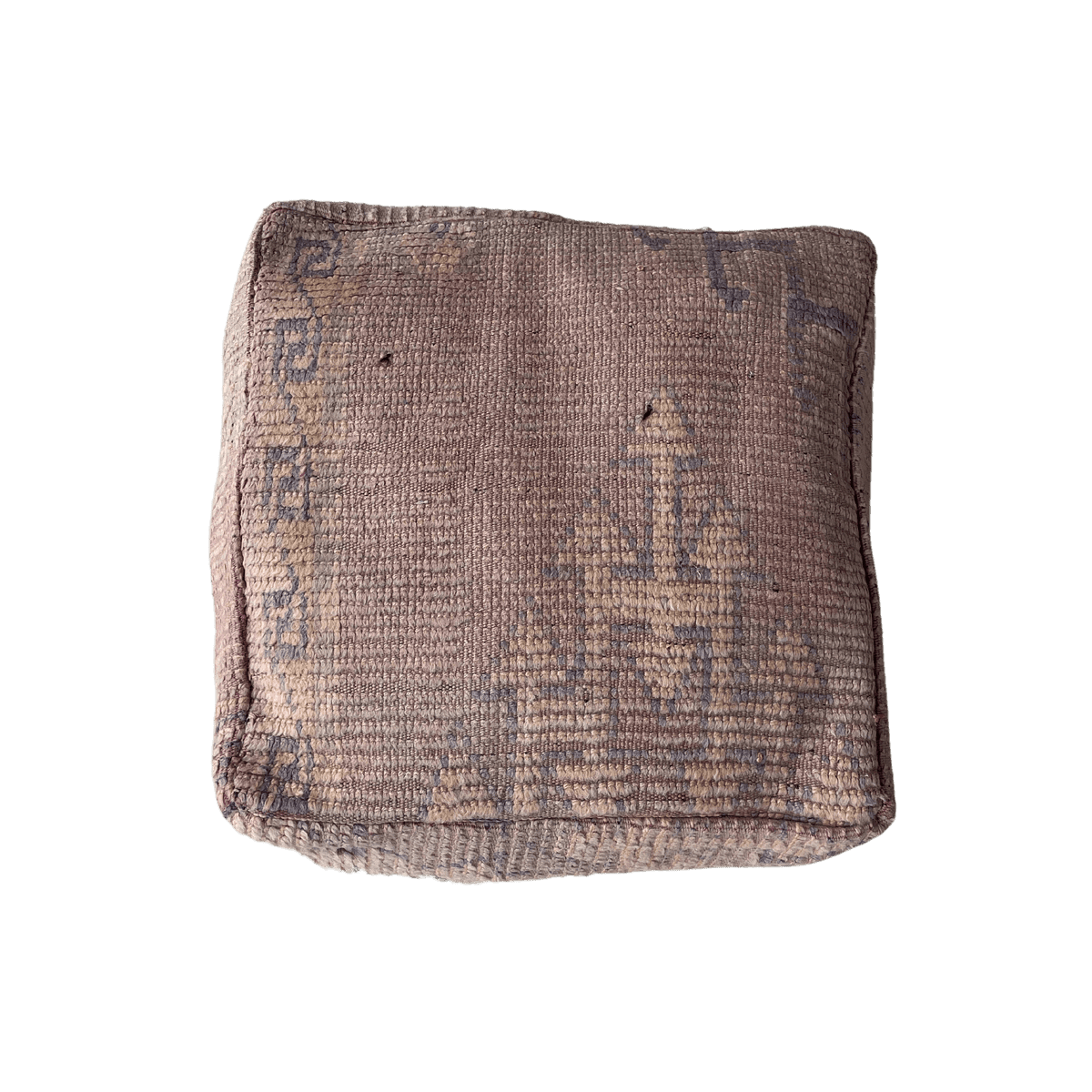 Vintage pouf - Beni Mguild - size 60x60x20 cm.