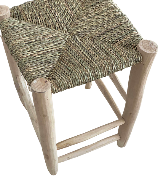 Chair with seat in raffia - Natural
