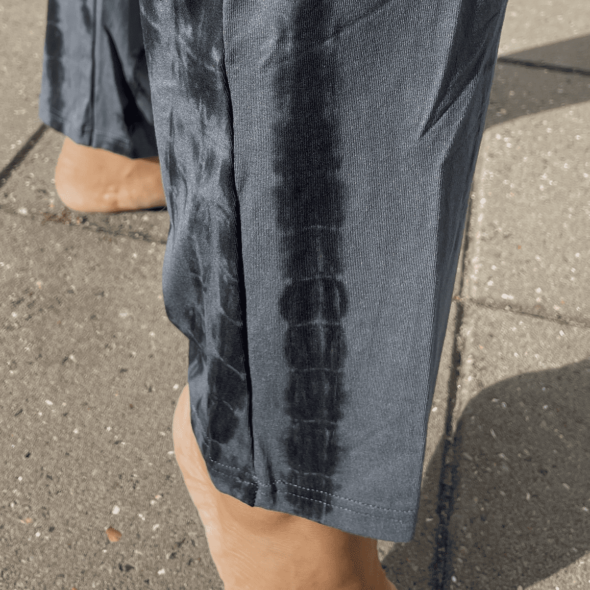 Loungewear - Tie Dye trousers with straight legs in bamboo/elastane