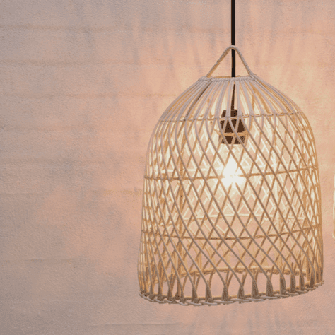 Lampshade in rattan - small