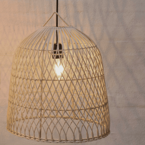 Lamp shade in rattan - medium